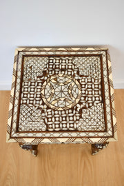 Levantine Inlaid Shell Taboret