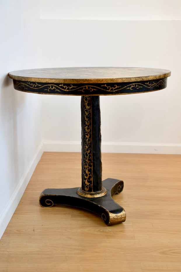 Vintage Handpainted And Lacquered Table