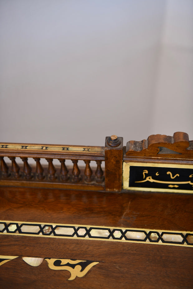 Moorish Walnut & Mother of Pearl Desk