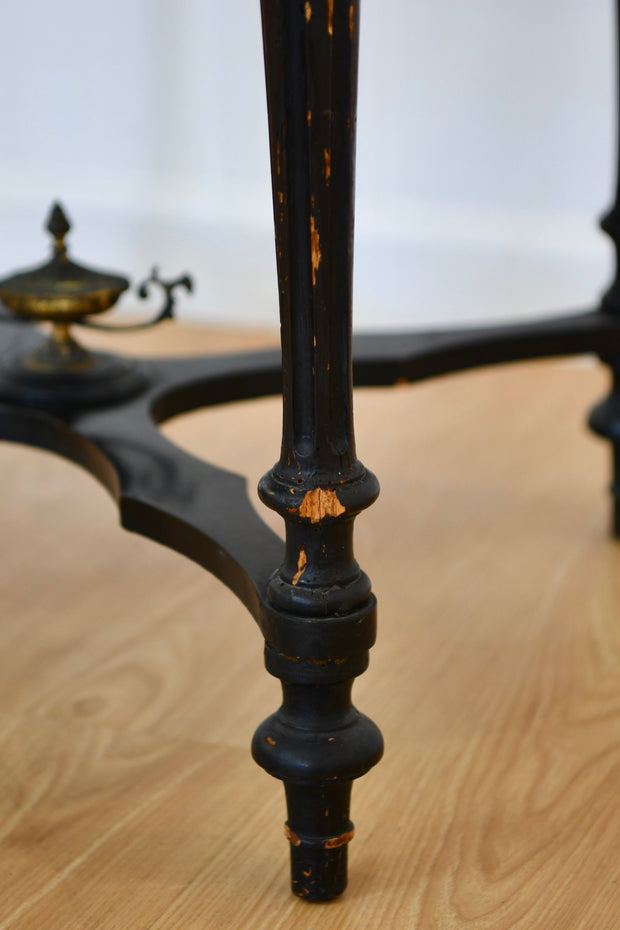 Antique Ebonized Drop Leaf Table