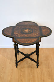 Antique Ebonized Drop Leaf Table