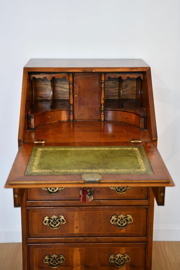 George III Style Inlaid Slant Front Desk