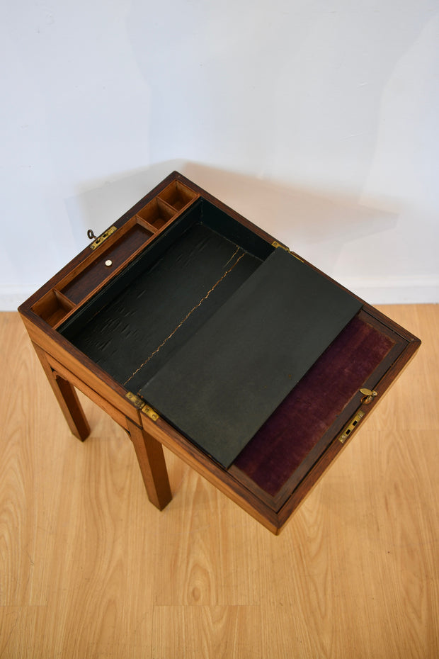 Antique Lap Desk On Stand