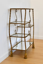 Vintage Rope-Form Petite Etagere