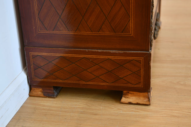 Louis XVI-Style Inlaid Secretaire Abattant