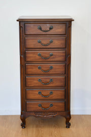 French Provincial Fruitwood Semainier Chest