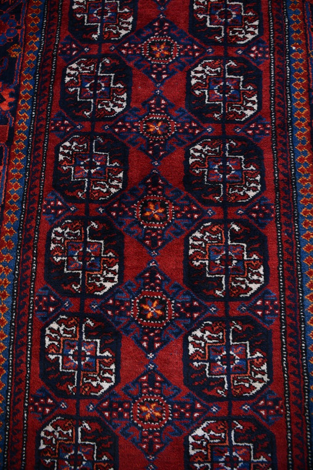 Vintage Finely Handknotted Bokhara Runner