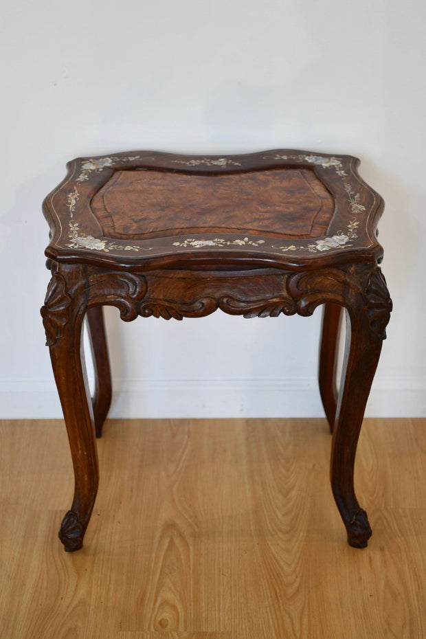 Louis XV Side Table with Mother of Pearl Inlay