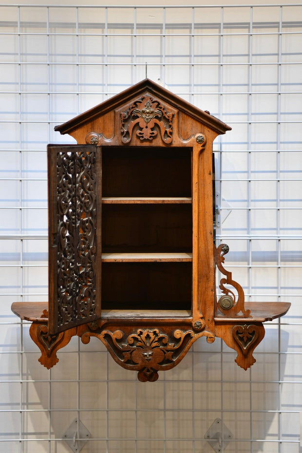 Carved Bird Cage Hanging Cabinet