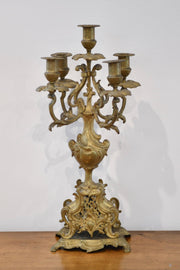 French-Style Bronze Candelabra