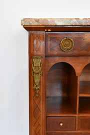 Louis XVI-Style Inlaid Secretaire Abattant