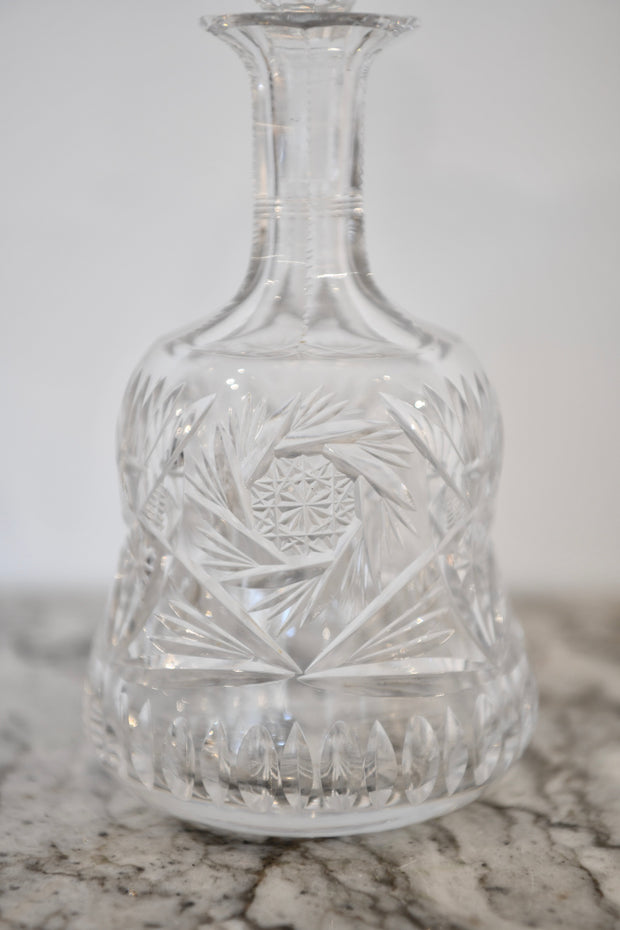 Cut Glass Waisted Decanter