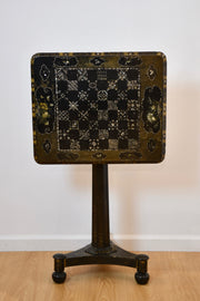 Victorian Mother of Pearl Rectangle Inlaid Tilt Top Games Table