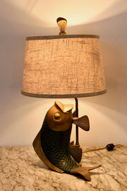 Chapman Brass Koi Fish Lamp