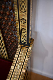 Moorish Mother of Pearl Throne Chair