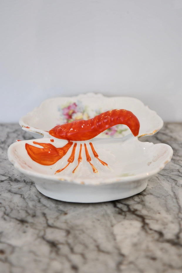 Lobster Floral Serving Dish