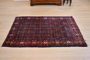 Antique And Finely Hand Knotted Area Rug