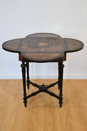 Antique Ebonized Drop Leaf Table