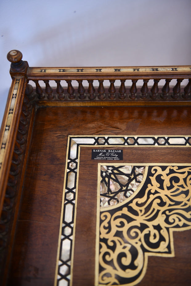 Moorish Walnut & Mother of Pearl Desk