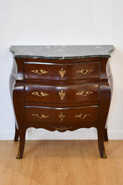 Marble Top Bombe Commode
