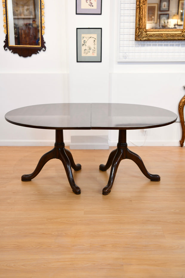 Three-Part Dining Table by Kittinger, NY