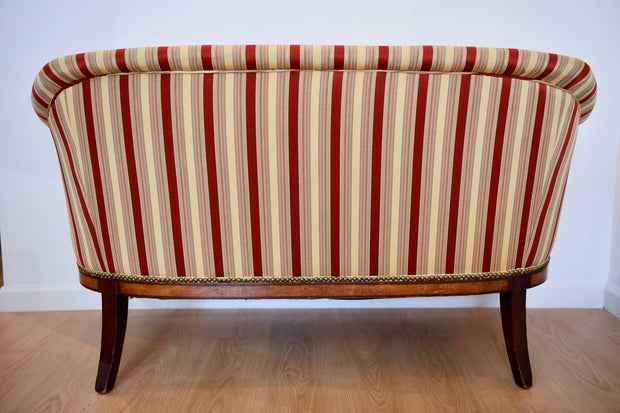 Federal Style Inlaid Mahogany Settee