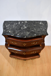 Marble Top Bombe Commode