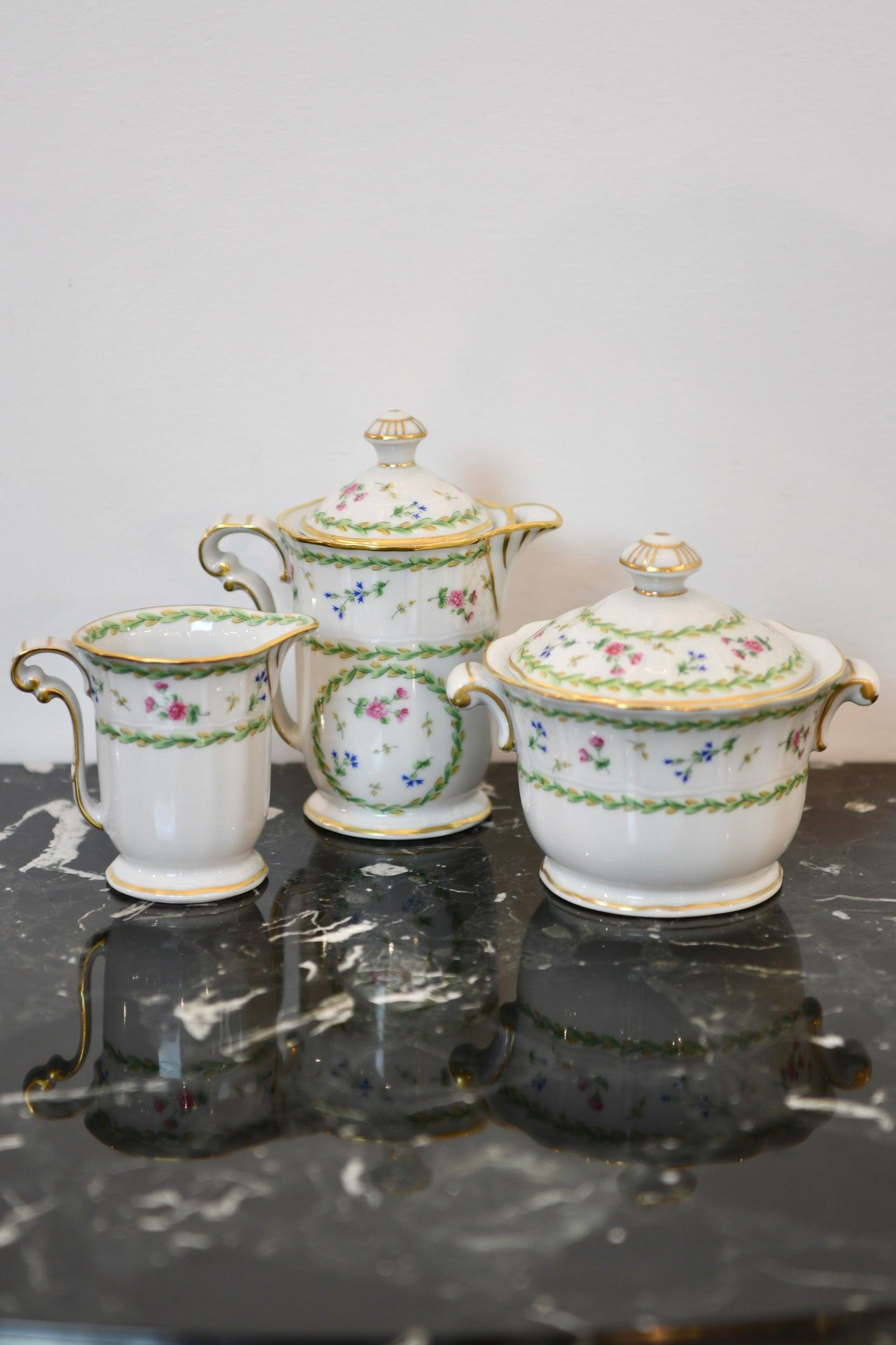 Limoges Bernardaud Tea Set Salt Lizard NYC