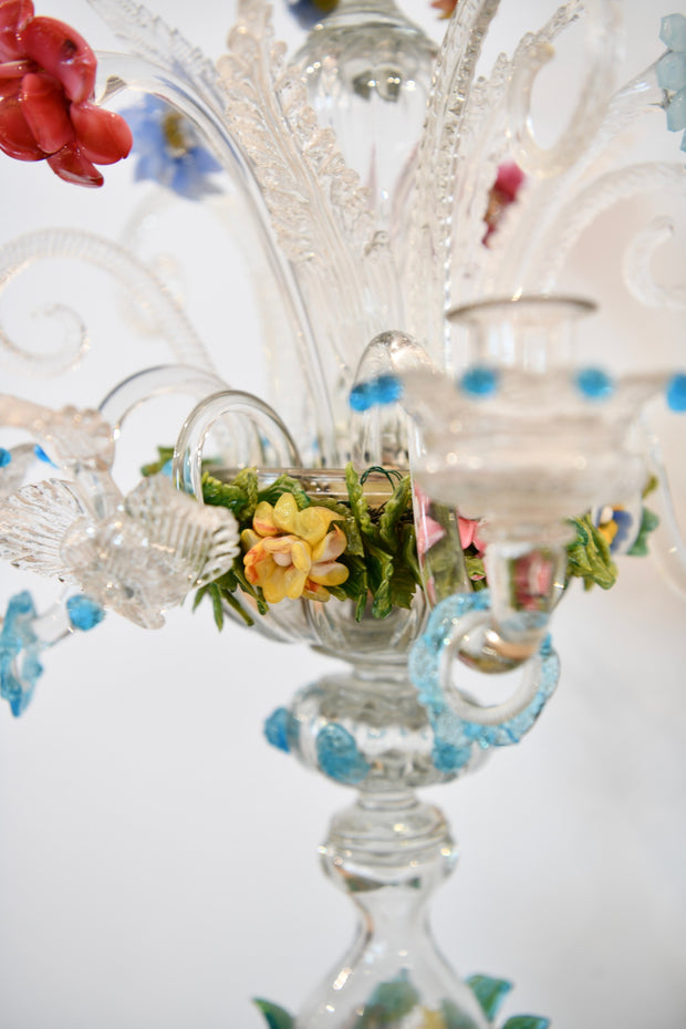 Venetian Glass Candelabrum