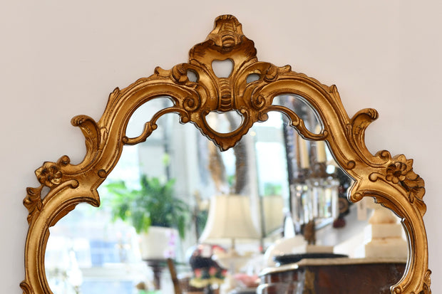 Louis XV-Style Carved Giltwood Mirror