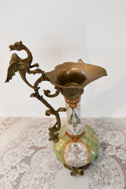 Renaissance-Style Porcelain & Gilt Metal Ewer