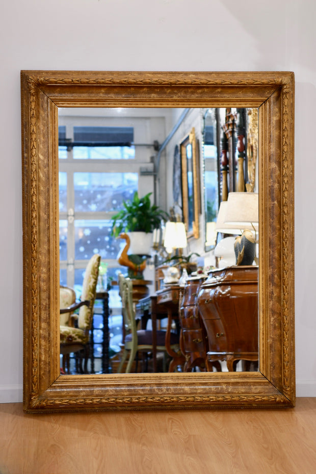 Large Neoclassical-Style Giltwood Mirror