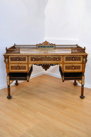 Moorish Walnut & Mother of Pearl Desk