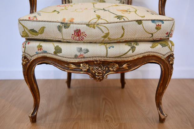French Armchair Scalamandre Upholestry