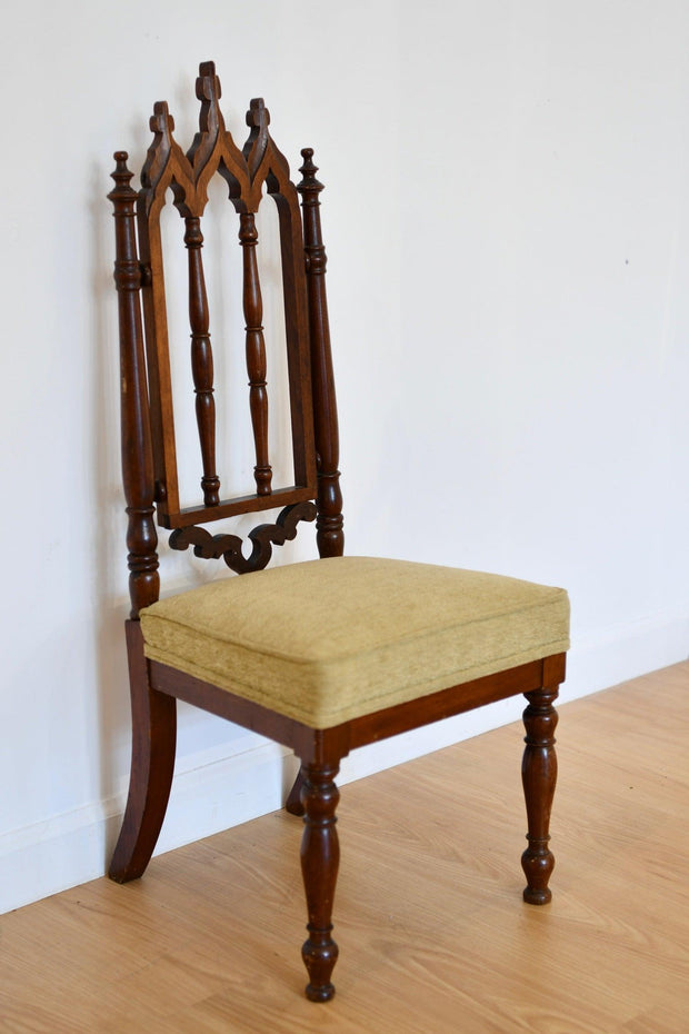 Diminutive English Gothic Style Hall Chair