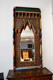 Indian Folk Art Style Mirror