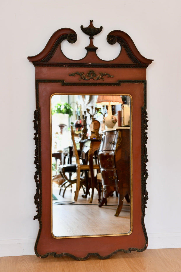 Italian Palladio Mirror with Crest