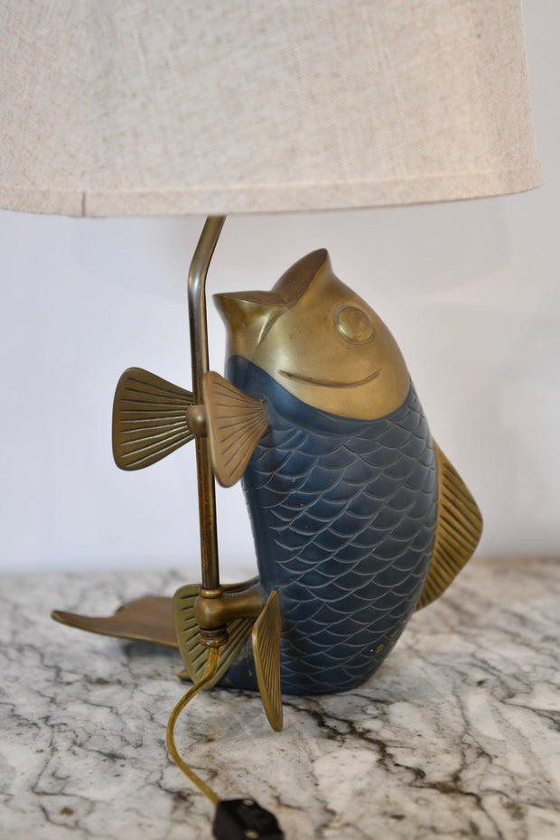 Chapman Brass Koi Fish Lamp