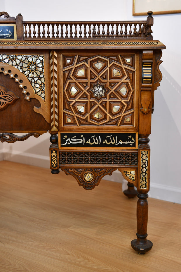 Moorish Walnut & Mother of Pearl Desk