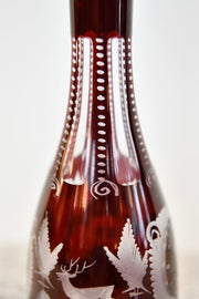 Czech Handmade Ruby Bohemian Glass