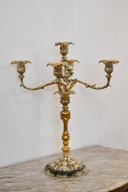 Silverplate Five-Candle Candelabra