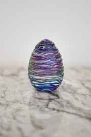 Small Glass Egg Paperweight