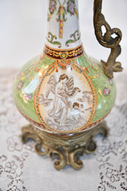 Renaissance-Style Porcelain & Gilt Metal Ewer