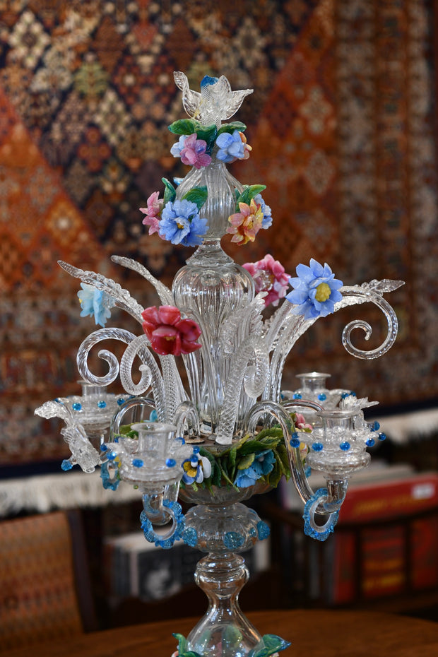 Venetian Glass Candelabrum