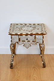 Levantine Inlaid Shell Taboret