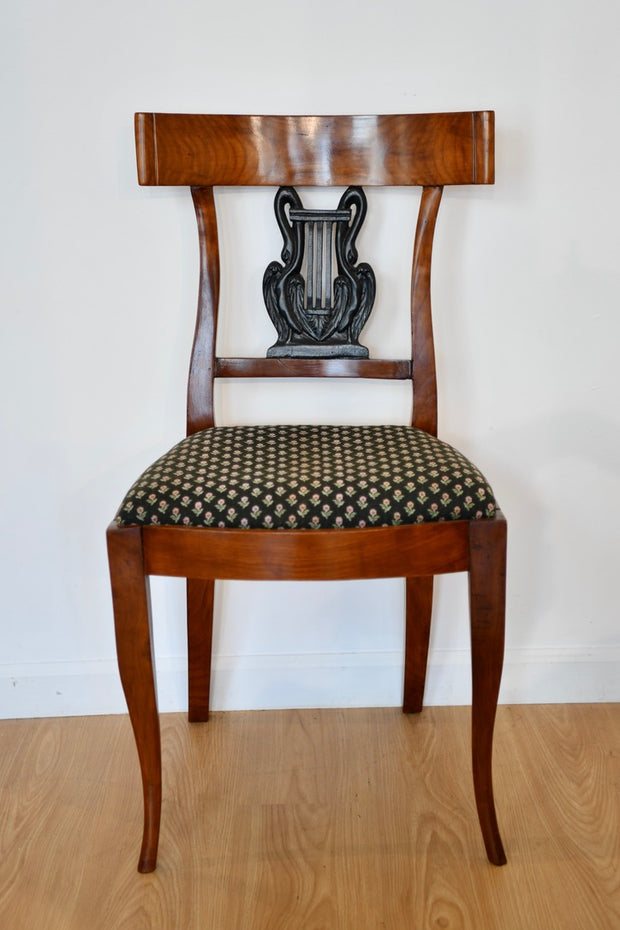 Ebonized and Cherry Side Chair
