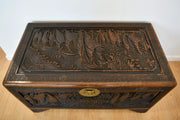 Antique Chinese Cedar Carved Chest