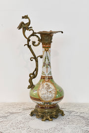 Renaissance-Style Porcelain & Gilt Metal Ewer