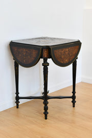 Antique Ebonized Drop Leaf Table