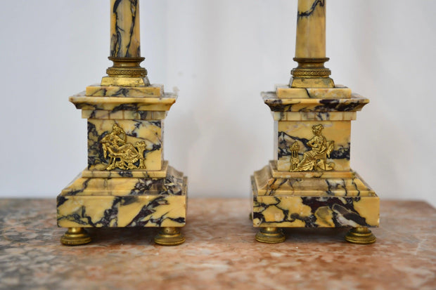 Empire Style Brass Candelabra